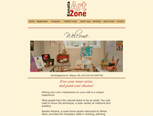 Tablet Screenshot of kanataartzone.com
